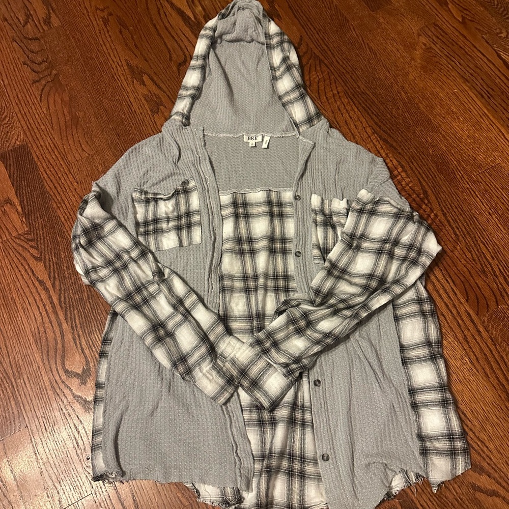 BKE pieced shacket